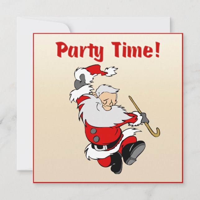 Invitación El navidad de Santa del baile invita (Anverso)