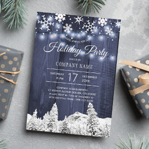 Invitación El negocio de las empresas copas de nieve fiesta d