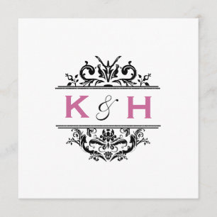 Invitación El negro y el escudo cuadrado de la uva invitan