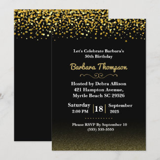 Invitación El negro y el oro de las mujeres