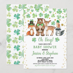 Invitación El niño del Día de San Patricio, Baby Shower, cham