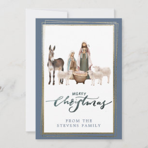 Invitación El niño Jesús en los Navidades de fotografía de la