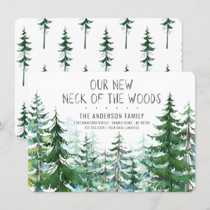 Invitación El nuevo cuello de los bosques de pino ciego se mu
