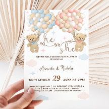 Él o ella llevan revelación de género