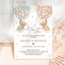 Él o ella llevan revelación de género temática