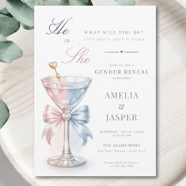 Invitación Él o Ella ¿Qué Será Tini Revelación de Género