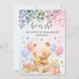 Invitación Él o ella tienen la revelación de género exaltada 