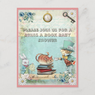 Invitación El odio loco trae Baby Shower libro para Chicas