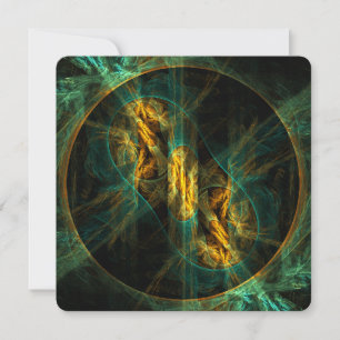 Invitación El ojo de la selva arte abstracto