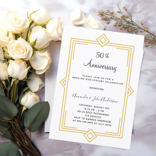 Invitación El oro blanco de Gatsby en 1920, 50° aniversario d