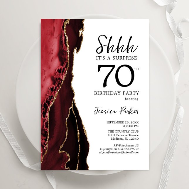 Invitación El oro blanco del Agate rojo sorprende 70 años (Subido por el creador)