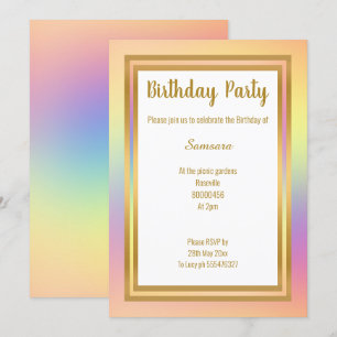 INVITACIÓN EL ORO DE LA CAPA DE LLUVIA TODAS LAS OCASIONES CU