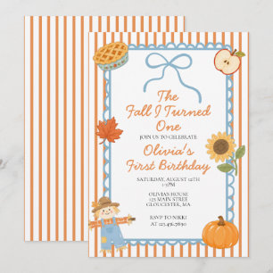 Invitación El otoño en que cumplí un año el 1 de otoño