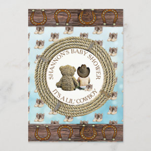 Invitación El país de los bovavientos de Lil y el Baby Shower
