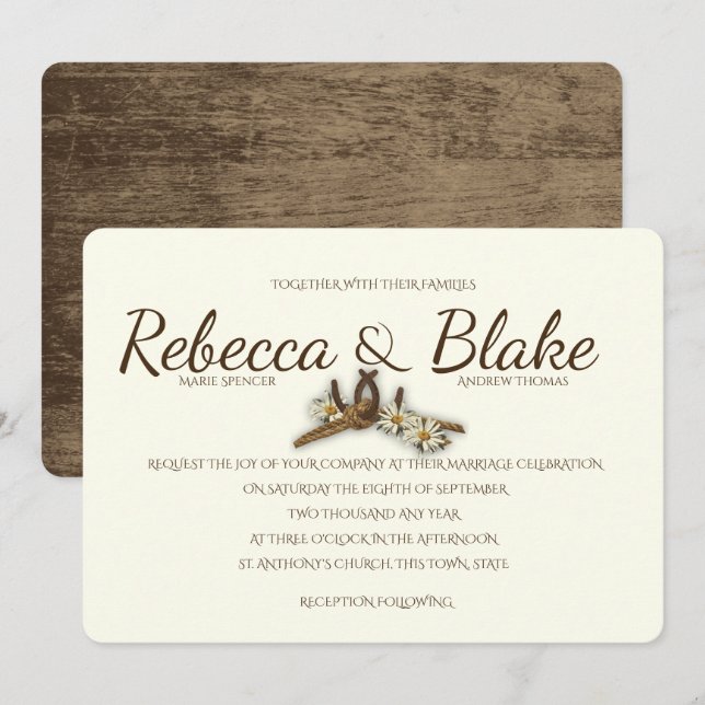 Invitación El país herradura occidental y el nudo de los cuer (Anverso / Reverso)