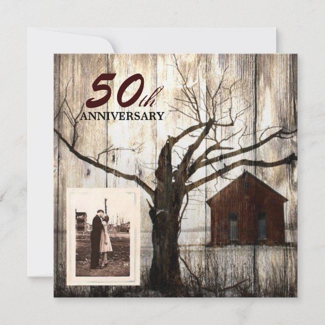 Invitación El país ruso, el 50° aniversario del Boda del Bar  (Anverso)