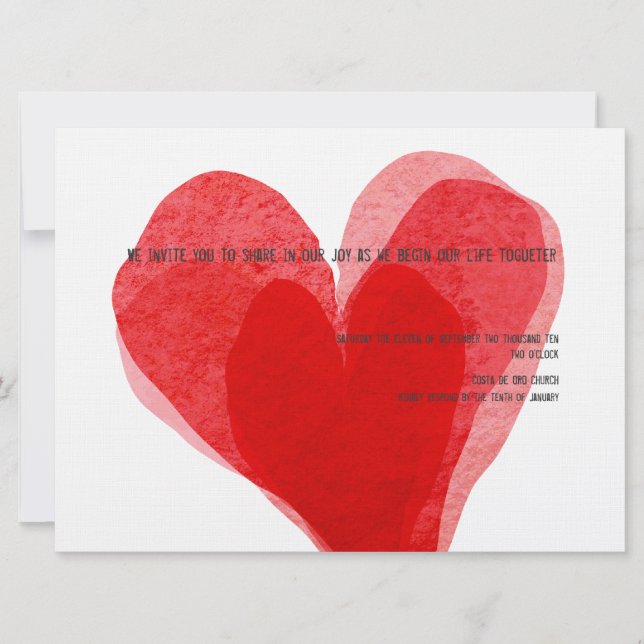 Invitación El paisaje de la novia ya no puede ser una invitac (Anverso)