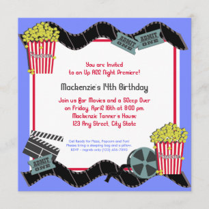 Invitación El palomitas de maíz y la película