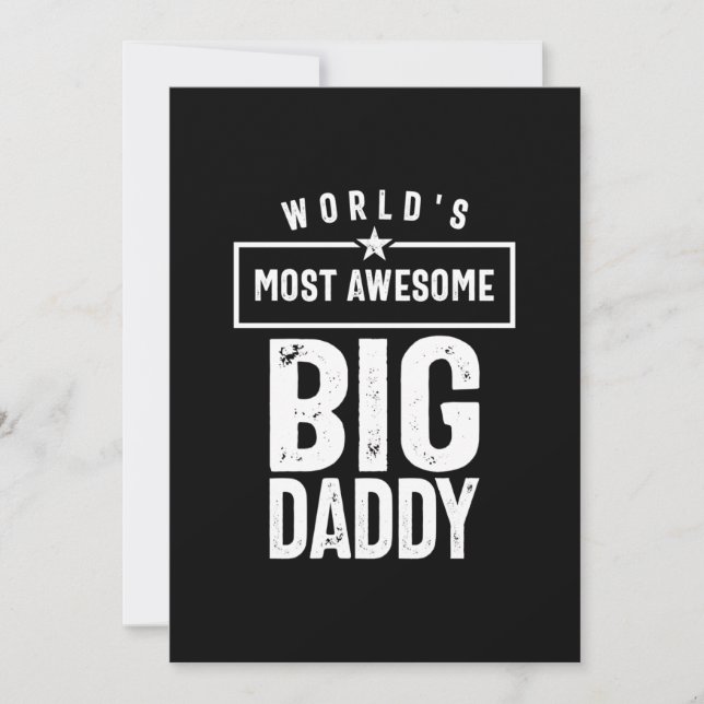 Invitación El papá grande más asombroso del mundo | Padre Abu (Anverso)