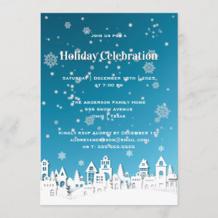 Invitación El papel antes de los Navidades   Día festivo