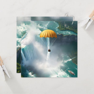 Invitación El Paracaidismo Sobre Las Cataratas Del Niágara En