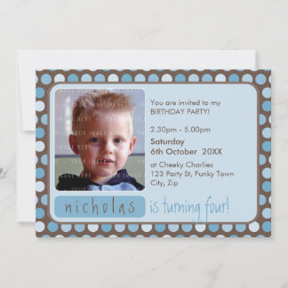 Invitación EL PARTIDO DE CUMPLEAÑOS DE FOTO INVITA : 5 L irre