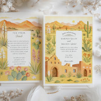 El Paso Texas Cactus y Boda de Adobe House