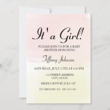 El Pastel de limón rosa Ombre es un Baby Shower Ch