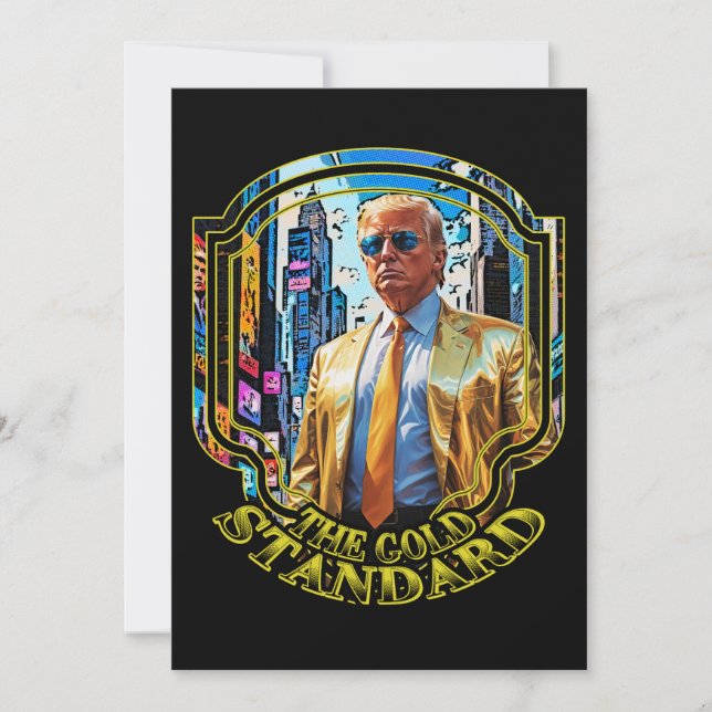 Invitación El patrón oro - presidente Trump 2024 (Anverso)