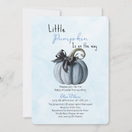 Invitación El pequeño arco de calabaza rosa está en camino2