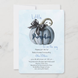 Invitación El pequeño arco de calabaza rosa está en camino3