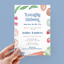 El pequeño Baby Shower del mercado de los agricult