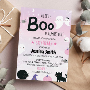 Invitación El Pequeño Boo Casi Se Debe A Baby Shower Fantasma