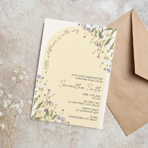 Invitación El pequeño Chica de flores silvestres Baby Shower 