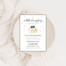 Invitación El Pequeño Desplome Azul Está En El Camino Del Niñ