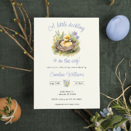 Invitación El Pequeño Duckling Está En El Camino Del Niño Beb