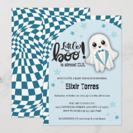 Invitación El pequeño fantasma azul casi se debe a Baby Showe
