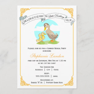 Invitación El pequeño género gemelo de los anadones el  