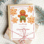 Invitación El pequeño hombre de pan de jengibre Navidad Baby<br><div class="desc">El pequeño hombre de pan de jengibre Navidades Invitación a Baby Shower</div>