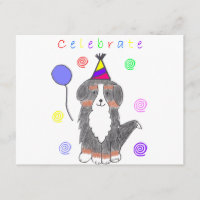 El perro de montaña de Bernese celebra