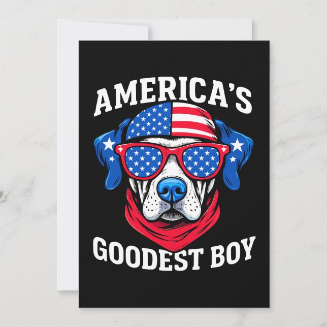 Invitación El perro más bueno de América (Anverso)
