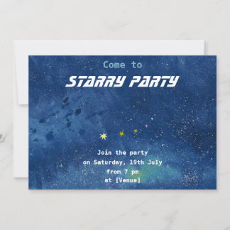 Invitación El Personalizable Starry Sky