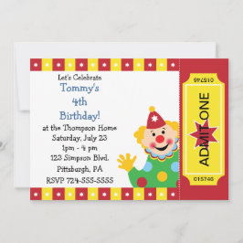 Invitación El personalizado embroma a la fiesta de cumpleaños