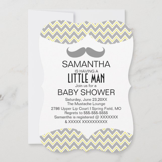 Invitación El personalizado lindo de Baby Shower de los (Anverso)