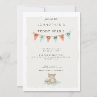 Invitación El picnic de Teddy Bear