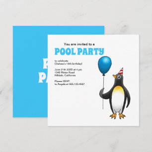 Invitación El Pingüino de la Fiesta
