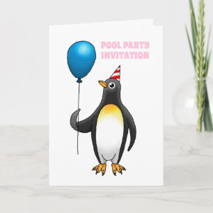 Invitación El pingüino te invita a una fiesta