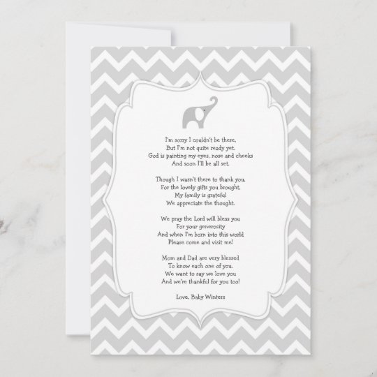 Invitacion El Poema De La Fiesta De Bienvenida Al Bebe Le Zazzle Es