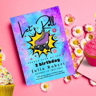 Invitación El postre de patinaje sobre patinaje no sirve para