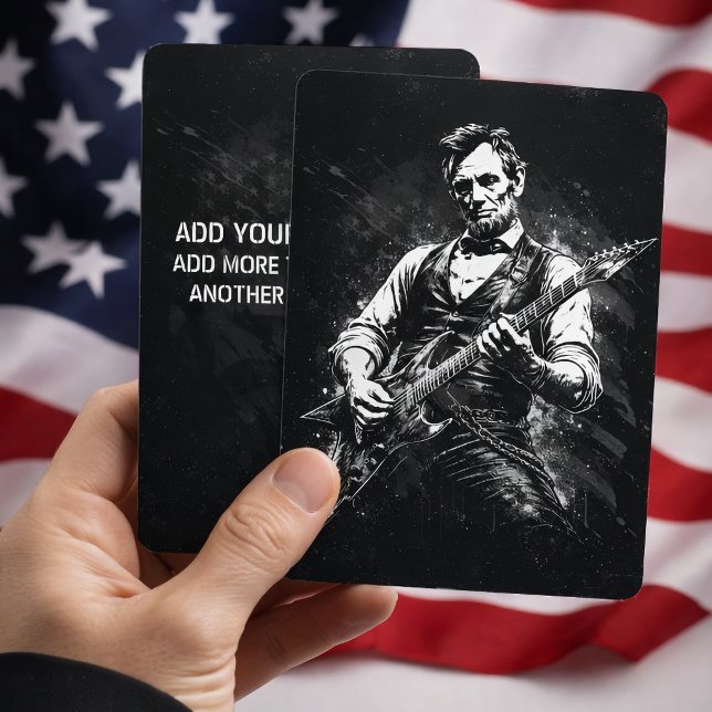 Invitación El presidente Abraham Lincoln tocando la guitarra (Subido por el creador)